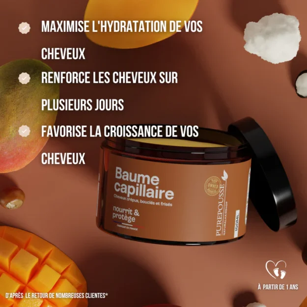 Baume Capillaire nourrissant-PURE POUSS 150ml – Image 2
