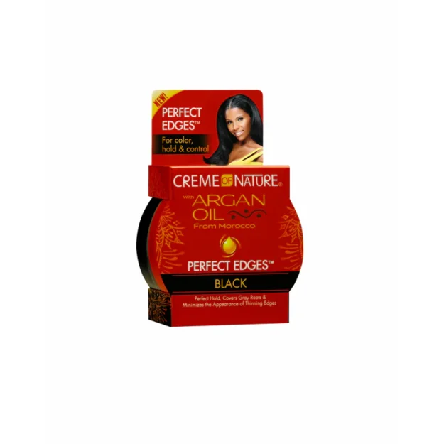 Gel Edge Noir -CREME OF NATURE-Gamme Huile D'argan 63.7g