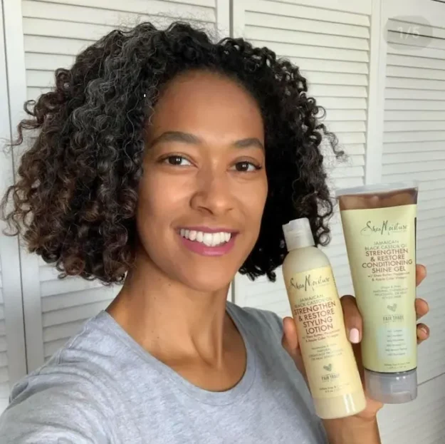 Lotion Coiffante-SHEA MOISTURE-Gamme Huile de Ricin Noire de Jamaïque 237ml – Image 3