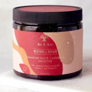 Smoothie à l'huile de ricin noir de Jamaïque-AS I AM -GAMME JBCO 454g