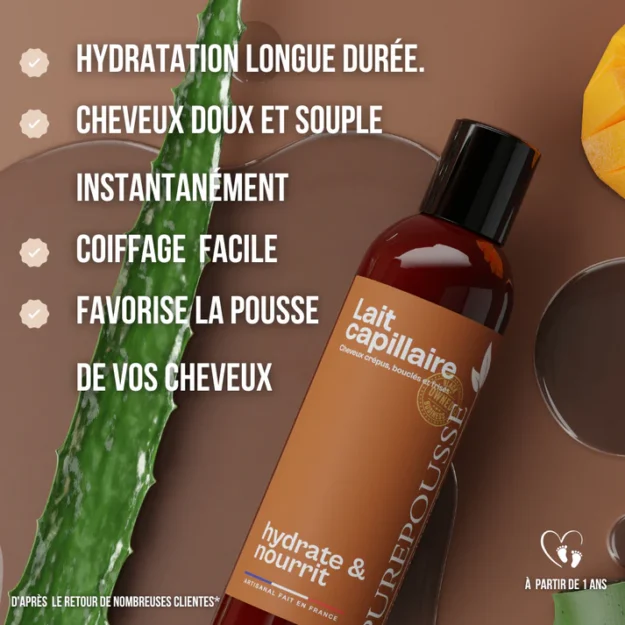 Lait Capillaire hydratant-PURE POUSS 200ml – Image 2