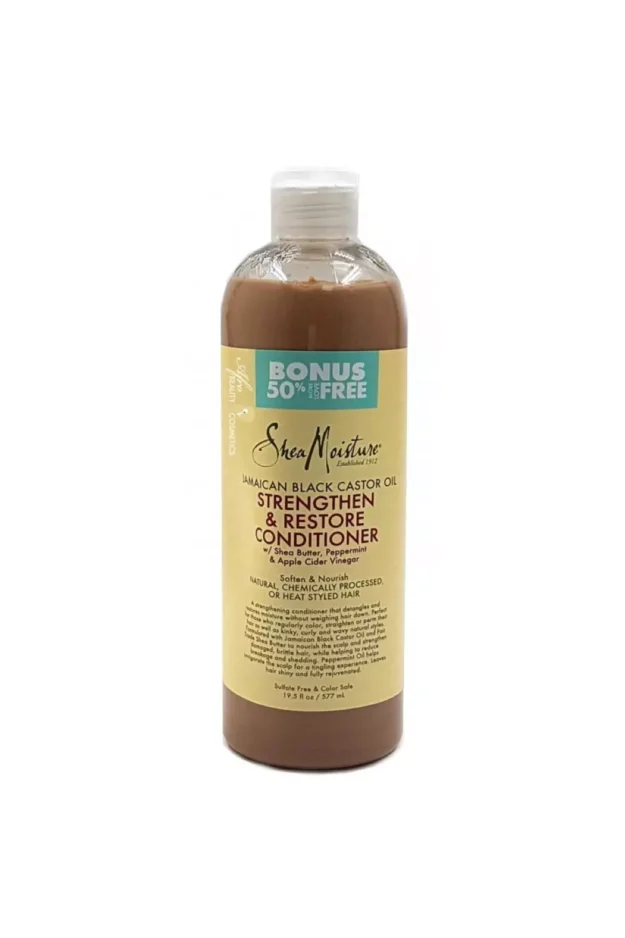 Après-Shampooing Fortifiant et Réparateur-SHEA MOISTURE-Gamme à l’Huile de Ricin Noire de Jamaïque 577ml