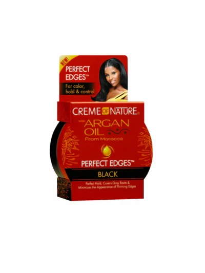 Gel Edge Noir -CREME OF NATURE-Gamme Huile D&rsquo;argan 63.7g