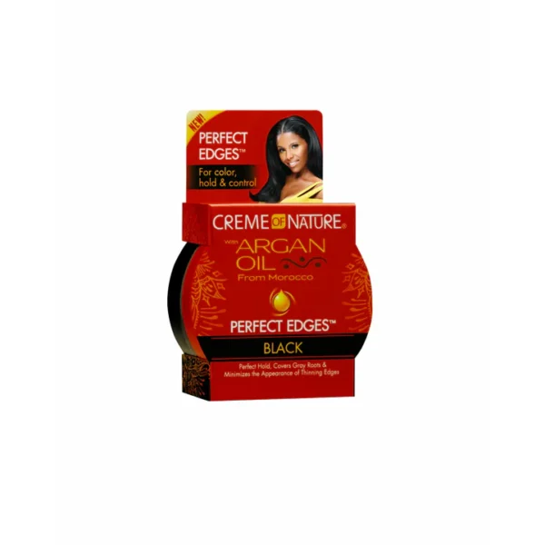 Gel Edge Noir -CREME OF NATURE-Gamme Huile D'argan 63.7g