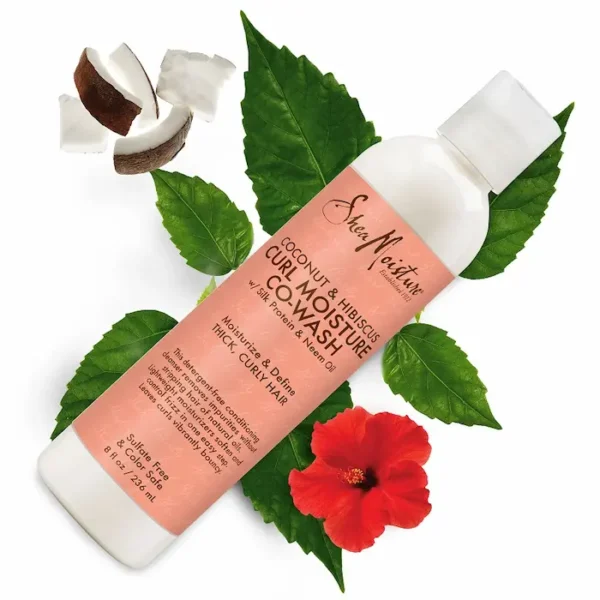 Après-shampoing CO-WASH-SHEA MOISTURE-GAMME COCO ET HIBISCUS 237ml – Image 3