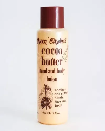 Crème corps et mains -QUEEN ELISABETH-Gamme Beurre de Cacao 400ml