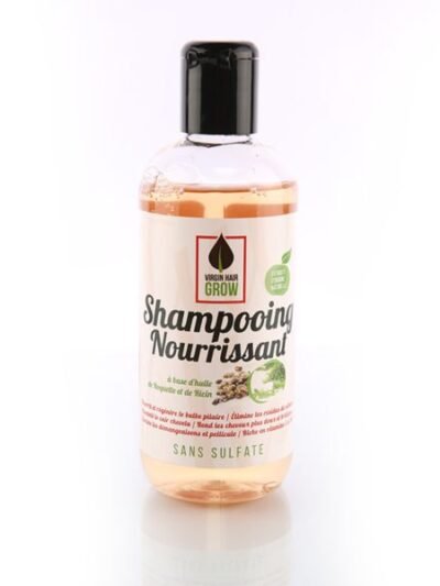 Shampooing Nourrissant -VIRGIN HAIR GROW-Gamme à l&rsquo;huile de roquette et ricin 300ml