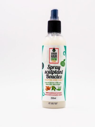 Spray Sculptant Boucles -VIRGIN HAIR GROW-Gamme a base de Glycérine , Huile d&rsquo;olive , Argan , et Aloe vera 300ml