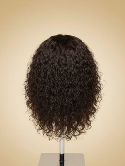 Perruque bouclée naturelle