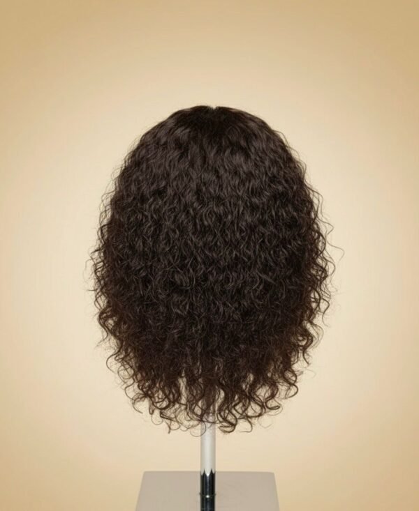 Perruque bouclée naturelle