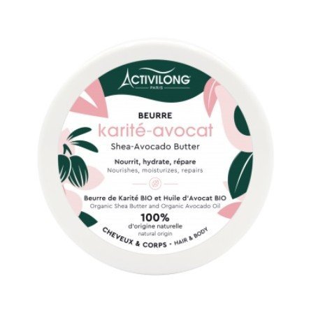 Beurre KARITE AVOCAT BIO cheveux et corps-ACTIVILONG 100ML