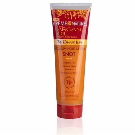 Crème Coiffante Fixation Maximale -CREME OF NATURE-Gamme Huile D'argan 248ml