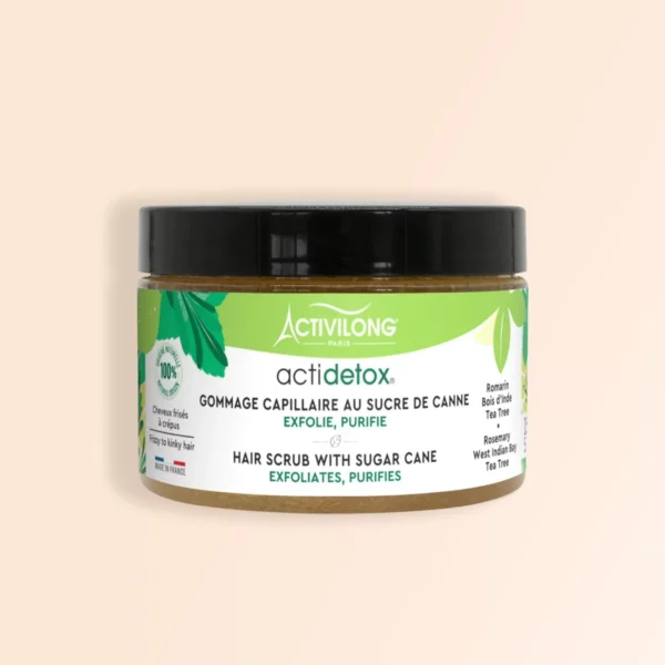 Gommage capillaire au sucre de canne-ACTILONG  ACTIDETOX   150 ml