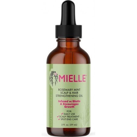 Huile Croissance Capillaire - MIELLE ORGANICS - Gamme Romarin et Menthe Poivrée (59 ml)