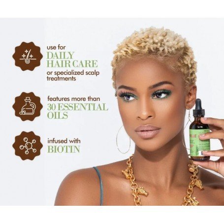 Huile Croissance Capillaire - MIELLE ORGANICS - Gamme Romarin et Menthe Poivrée (59 ml) – Image 2