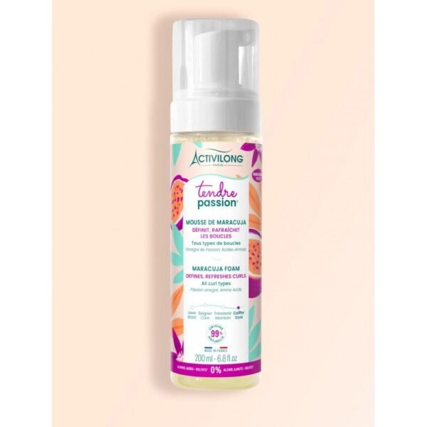 Mousse capillaire Maracuja pour boucles TENDRE PASSION-Activilong