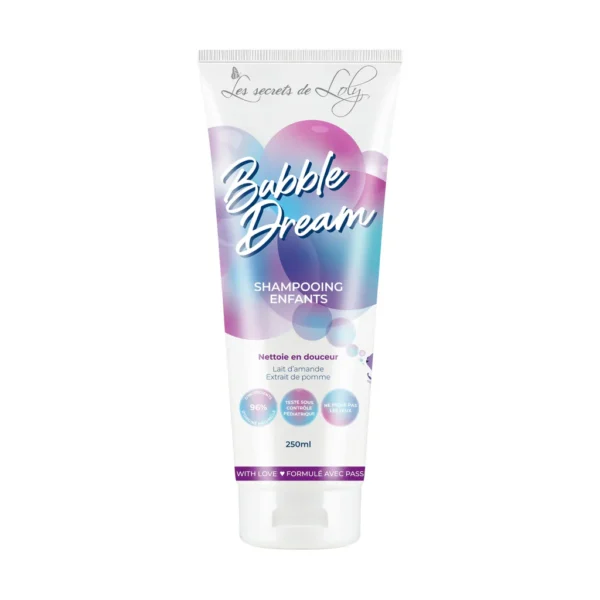 Shampoing enfants extra-doux AMANDE & POMME 250ml (Bubble Dream)-Les secrets de Loly