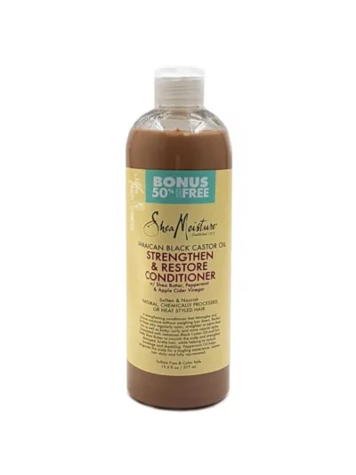 Après-Shampooing Fortifiant et Réparateur-SHEA MOISTURE-Gamme à l’Huile de Ricin Noire de Jamaïque 577ml