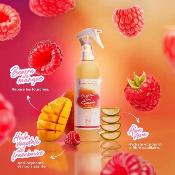 Spray hydratant COCKTAIL CURL REMEDY 310ml-Les secrets de Loly – Image 3