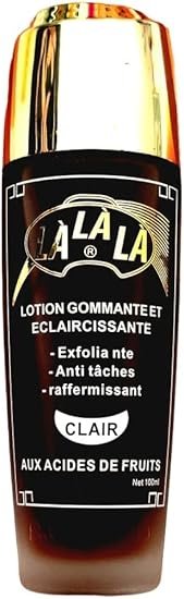 lalala Lotion gommante eclaircissante anti tâches à base de vitamine E 100ml
