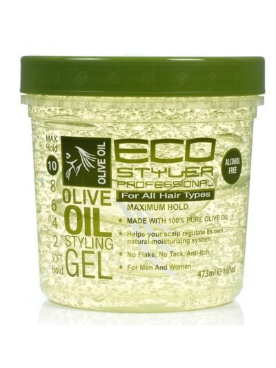 Gel  ECO STYLER de fixation à l&rsquo;huile d&rsquo;OLIVE-16OZ