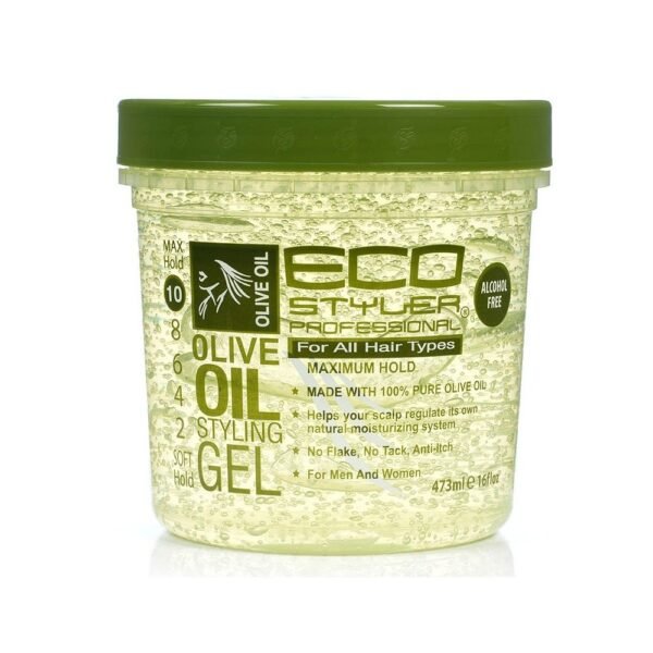 Gel  ECO STYLER de fixation à l'huile d'OLIVE-16OZ